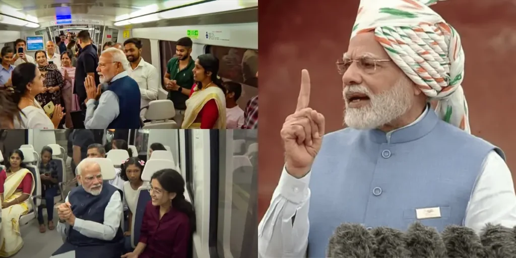 Prime Minister Modi Rides Metro on His Birthday and Opens New Stretch of Delhi Airport Metro Line